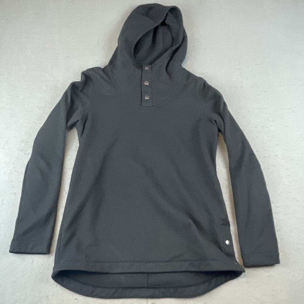 The North Face Womens Sz XS Knit Stitch Fleece Hoodie Black